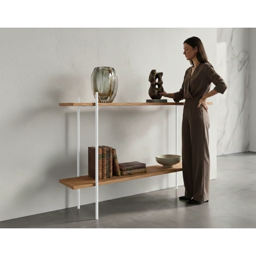 KONSOLA Z DREWNA LITEGO DĄB OLCHA JESION SKD-370